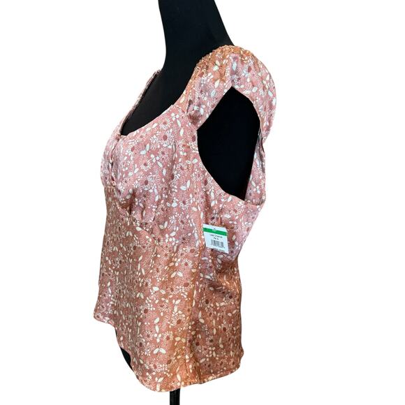 TREASURE & BOND Nordstrom ~ Floral Blouse Top Size Small VACAY - Picture 2 of 7